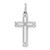 14K White Gold Laser Designed Cross Charm - XR-09D14A91-7838