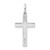 14K White Gold Laser Designed Cross Charm - XR-F3DC3011-7918