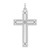 14K White Gold Laser Designed Cross Pendant - XR-D015D7E0-5866