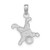 14K White Gold Little Boy Pendant