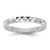 14K White Gold Madi K Diamond-cut Design 2mm Flat Band Size 3 Baby / Children's Ring