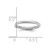 14K White Gold Madi K Polished 2mm Half Round Band Size 3 Baby / Children's Ring