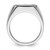 14k White Gold Mens Cross Ring Mounting