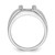14k White Gold Men's Open Back Band Mounting