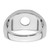 14k White Gold Men's Open Back Band Mounting