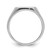 14k White Gold Men's Polished and Grooved (No Enamel) Masonic Ring - Y4-9135D4FD-5911