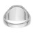 14k White Gold Men's Polished and Grooved (No Enamel) Masonic Ring - Y4-9135D4FD-5911