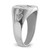 14k White Gold Men's Polished and Grooved (No Enamel) Masonic Ring - Y4-9135D4FD-5911