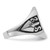 14k White Gold Men's Polished and Grooved with Black Enamel Masonic Ring - Y4-53C43481-2745