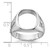 14k White Gold Men's Polished and Textured Masonic Ring Mounting - Y1-399D9F1F-8781