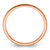 10K Rose Gold 1.2mm Beaded Stackable Band Size 5