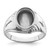 14k White Gold Men's Polished and Textured Masonic Ring Mounting - Y4-B042552D-3584