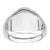 14k White Gold Men's Polished and Textured Masonic Ring Mounting - Y4-B042552D-3584
