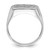14k White Gold Men's ring mounting - Y1-1A5948EA-3446