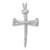 14K White Gold Nail Cross Charm - D4-40CDC09D-1208