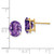14k 10x8mm Oval Amethyst Earrings