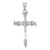 14k White Gold Nail Cross Pendant