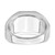 14k White Gold Onyx and Diamond Eagle Mens Ring