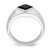 14k White Gold Onyx and Diamond Mens Ring - RM-AC32DE86-8888