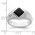14k White Gold Onyx and Diamond Mens Ring - RM-AC32DE86-8888