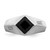14k White Gold Onyx and Diamond Mens Ring - RM-AC32DE86-8888