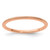 10K Rose Gold 1.2mm Beaded Stackable Band Size 5.5
