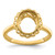 14k 10x8mm Oval Gemstone Ring Mounting