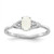 14k White Gold Opal and Diamond Ring - XB-0512C86E-8531