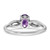 14k White Gold Oval Amethyst and Diamond Ring - RM-5E633F05-8199