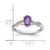 14K White Gold Oval Amethyst and Diamond Ring - RM-9A73A349-1433