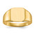14k 11.0x11.0mm Open Back Mens Signet Ring