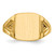 14k 11.0x12.0mm Open Back Diamond Mens Signet Ring Mounting