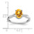 14k White Gold Oval Citrine and Diamond Ring - RM-E4EB3149-6283