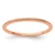 10K Rose Gold 1.2mm Beaded Stackable Band Size 6