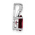 14k White Gold Oval Garnet and Diamond Pendant - PM-8E9AE25A-5925