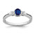 14k White Gold Oval Sapphire and Diamond Ring - RM-3E4A386F-5321