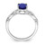 14k White Gold Oval Sapphire and Diamond Ring - RM-85446452-6152