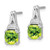 14k White Gold Peridot and Diamond Earrings - EM-E3E0F192-5690