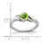 14k White Gold Peridot and Diamond Ring - RM-4883641B-5319