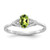 14k White Gold Peridot and Diamond Ring - XB-3C1D77D8-6472