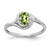 14k White Gold Peridot and Diamond Ring - XB-B1522268-1740