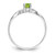 14k White Gold Peridot Birthstone Ring - XB-481E6C7B-6218