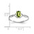 14k White Gold Peridot Birthstone Ring - XB-481E6C7B-6218