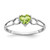 14k White Gold Peridot Birthstone Ring - XB-9735E1E3-8052