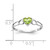14k White Gold Peridot Birthstone Ring - XB-9735E1E3-8052