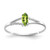 14k White Gold Peridot Birthstone Ring - XB-9F88F8E0-5432