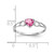 14k White Gold Pink Tourmaline Birthstone Ring - XB-738630F9-3473