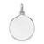 14k White Gold Plain .009 Gauge Circular Engravable Disc Charm - XM-B9DE0953-6476