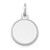 14k White Gold Plain .011 Gauge Round Engravable Disc Charm - XW-7F17B430-1018
