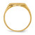 14k 11.5x8.5mm Open Back Signet Ring